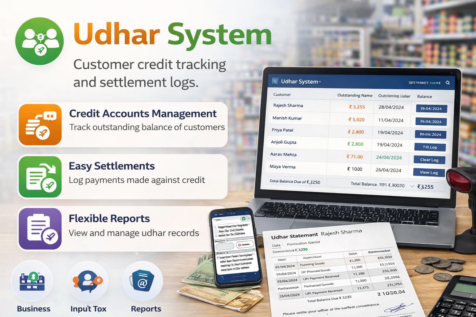 Udhar system preview